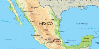 Zemljevid Mehike